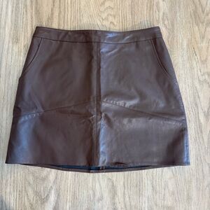 NWT Francesca's Collections Brown Mini Skirt
